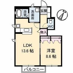 ボワロッシュ　Ｂ棟の物件間取画像